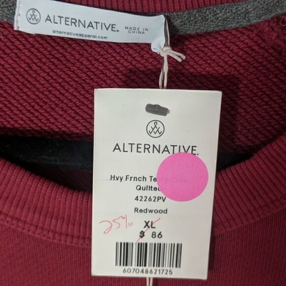 Alternative men's heavy French Terry crew - Picture 3 of 6